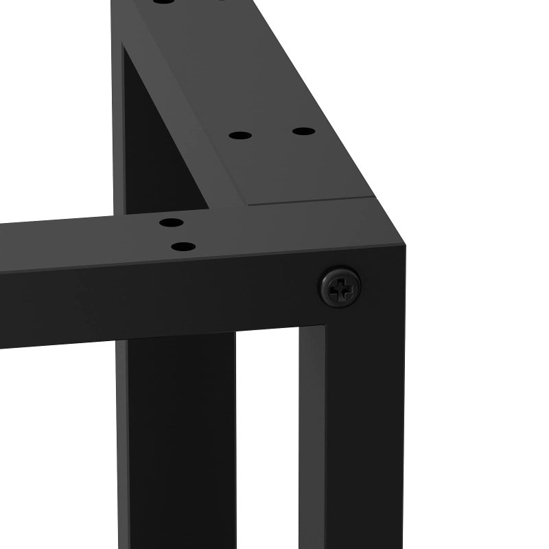 TIEOU Metal Legs for Table V Shape 28" H Tall Metal Black Table Leg Heavy Duty Industrial Desk Legs Set of 2 - Image 5